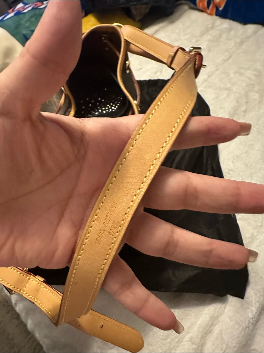 Louis Vuitton Monogram Bucket Shoulder Bag in Brown and Tan Leather Trim - Picture 3 of 13